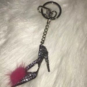 Authentic Steve Madden Rhinestone Heel Keychain